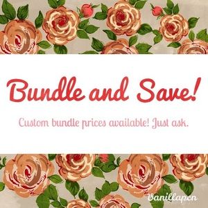 BUNDLE YOUR ITEMS!! I will send a private offer :)